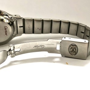 CARTIER SANTOS OCTAGON Automatic 25mm Steel Watch DIAMOND Bezel