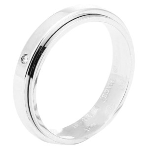 Piaget G34PJ9 18K White Gold Diamond Ring Size 8.25