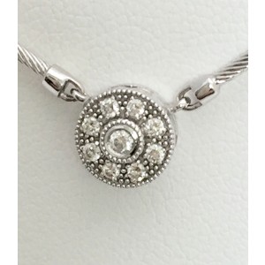 Charriol Flamme Blanche 18K White Gold & Diamond Necklace