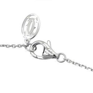 Cartier 18K white Gold Diamants Legers XS Diamond Necklace