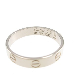 Cartier 18K white Gold Mini Love Ring LXGYMK-217