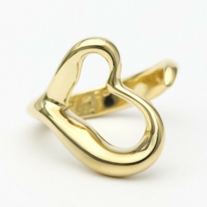 CARTIER 18k Yellow Gold Open Heart Ring LXGoodsLE-123