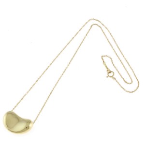 TIFFANY & Co 18K Yellow Gold Bean Necklace