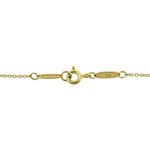 Tiffany & Co. 18k Yellow Gold Infinity Jade Necklace