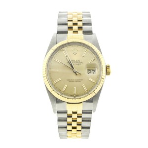 Rolex 36MM Two-Tone Datejust Jubilee Band 16013 Mens Watch