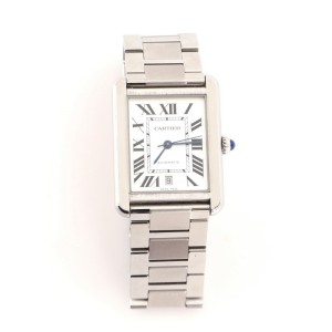 cartier stainless steel automatic watch