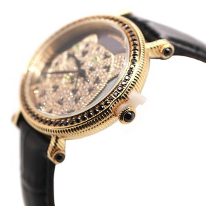 Judith Ripka Stainless Steel & Gemstone Leopard Watch