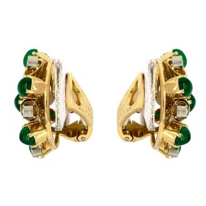 Aletto Brothers Diamond and Emerald Earrings