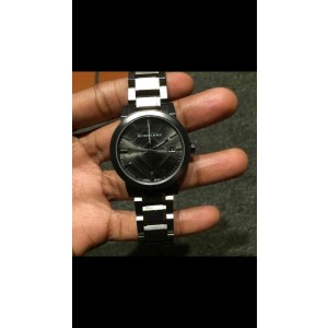 Burberry BU9007 Grey Ion-Tone Stainless Steel Grey Dial 38mm Watch