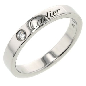 CARTIER 950 Platinum C de Cartier Wedding Ring LXGBKT-907