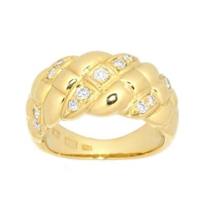 NINA RICCI 18K Yellow gold Diamond Ring