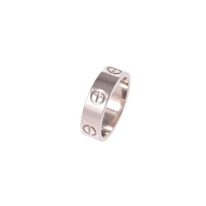 Cartier 18K White Gold Love Ring Size 6