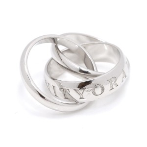 Cartier 18K White Gold Trinity Ring 