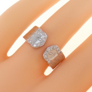 Cartier C2 18k White Gold Diamond Ring LXGKM-241