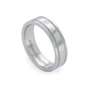 Tiffany & Co. 950 Platinum Wedding Band Ring Size 9.75