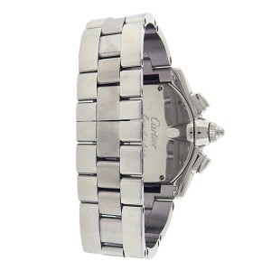 Cartier Roadster W62019X6 Stainless Steel Chronograph Silver Dial Automatic 43mm Men's Watch