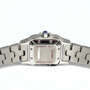 CARTIER SANTOS GALBEE Date 24mm Automatic 2 Tone 0.69TCW Diamond Watch