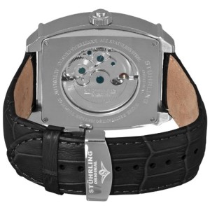 Stuhrling Metropolis 334.33151 Stainless Steel & Leather 43mm x 44mm Watch