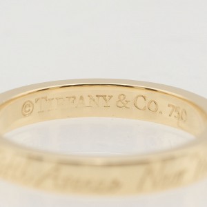 TIFFANY & Co 18K yellow Gold Notes Ring US