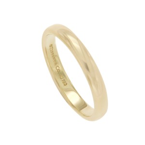 Tiffany and Co. 18K Yellow Gold Wedding Ring Size 12.5