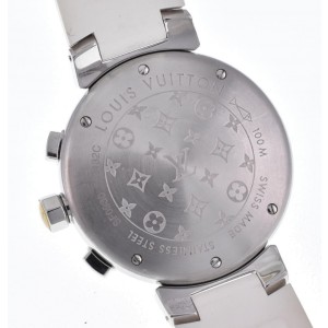 LOUIS VUITTON Tambour Stainless Steel/rubber Quartz Watch