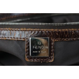 Fendi Brown Monogram FF Zucca Shopper Tote Bag 930ff23