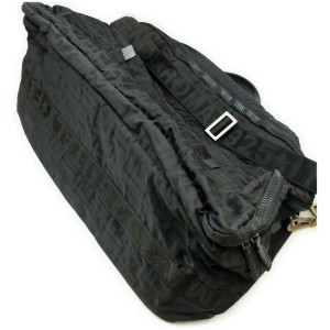 Fendi Large Black Monogram FF Zucca Travel Bag  862331