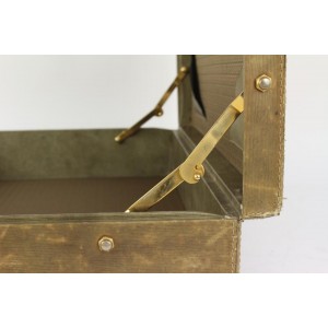 Fendi Brown Monogram FF Zucca Attache Hard Trunk Briefcase 1FE1020
