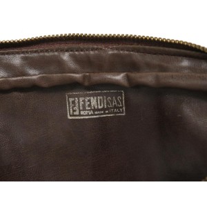 Fendi Brown Monogram FF Zucca Messenger bag 241485