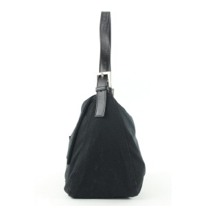 Fendi Black Mama Forever Shoulder Baguette Flap Bag 47ff125