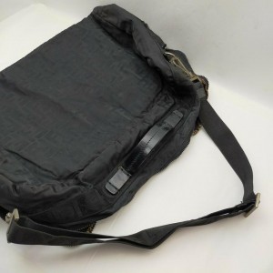 Fendi Large Black Monogram FF Zucca Travel Bag  862331