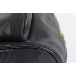 Fendi Black Pequin Stripe Mini Backpack 101ff23