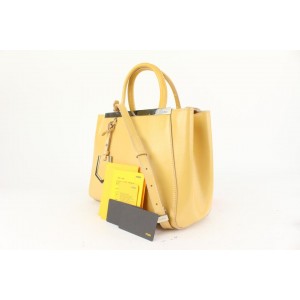 Fendi Yellow Leather 2Jours 2way Crossbody Tote Bag 920ff51