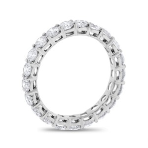 18k White Gold 1.92 Ct. Natural Superfine Diamond Eternity Band Ring Size 7