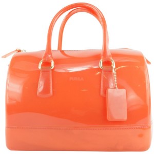 Furla Red-Orange Candy Boston Bag 407fur31