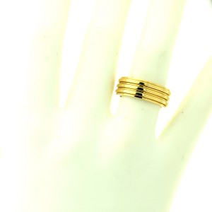 Piaget G34PP400 Possession Yellow Gold Band Ring Sz 56