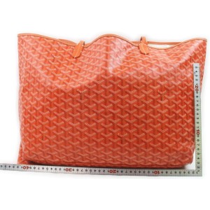 Goyard Orange Chevron St Louis Tote Bag with Pouch 863093