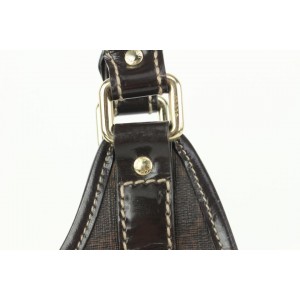 Gucci Dark Brown Supreme GG Joy Shoulder Bag 927gk30