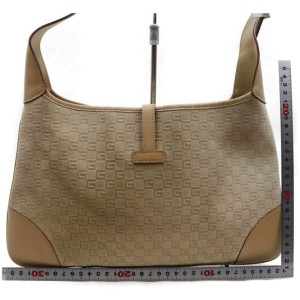 Gucci Beige Suede x Leather Jackie-O Bardot Hobo Bag 862416
