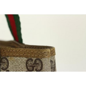 Gucci Vintage Supreme GG Web Handle Shopper Tote Bag 1025g4