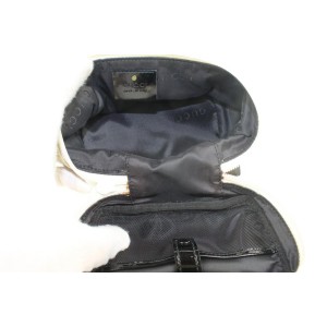 Gucci Beige Nylon Canvas Mini Vanity Case Cosmetic Bag Make Up Travel 6ga112