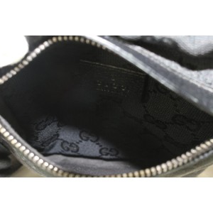 Gucci Black Monogram GG Belt Bag Fanny Pack Waist Pouch1015g45
