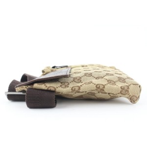 Gucci Brown Monogram GG Belt Bag Fanny Pack Waist Pouch 640ggs317
