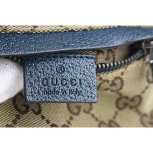 Gucci Rare Navy x Orange Belt Bag Waist Pouch Fanny Pack 764gzs330