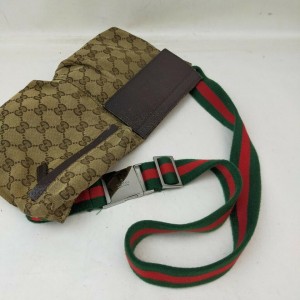 Louis Vuitton Web Monogram GG Belt Bag Fanny Pack Waist Pouch 863375