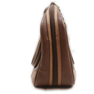 Gucci Brown Leather Boston Bag 862765