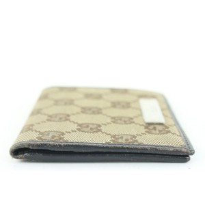 Gucci Brown Monogram GG Card Holder Wallet case 2gg525