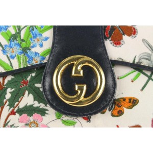 Gucci GG 1984 Logo Flora Chain Flap Bag Floral Flower 92gk80