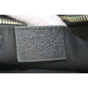 Gucci Black Monogram GG Abbey Mini Hobo Bag 141gas24