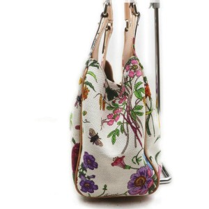 Gucci Extremely Rare Flora Floral Bardot Hobo Bag 863138